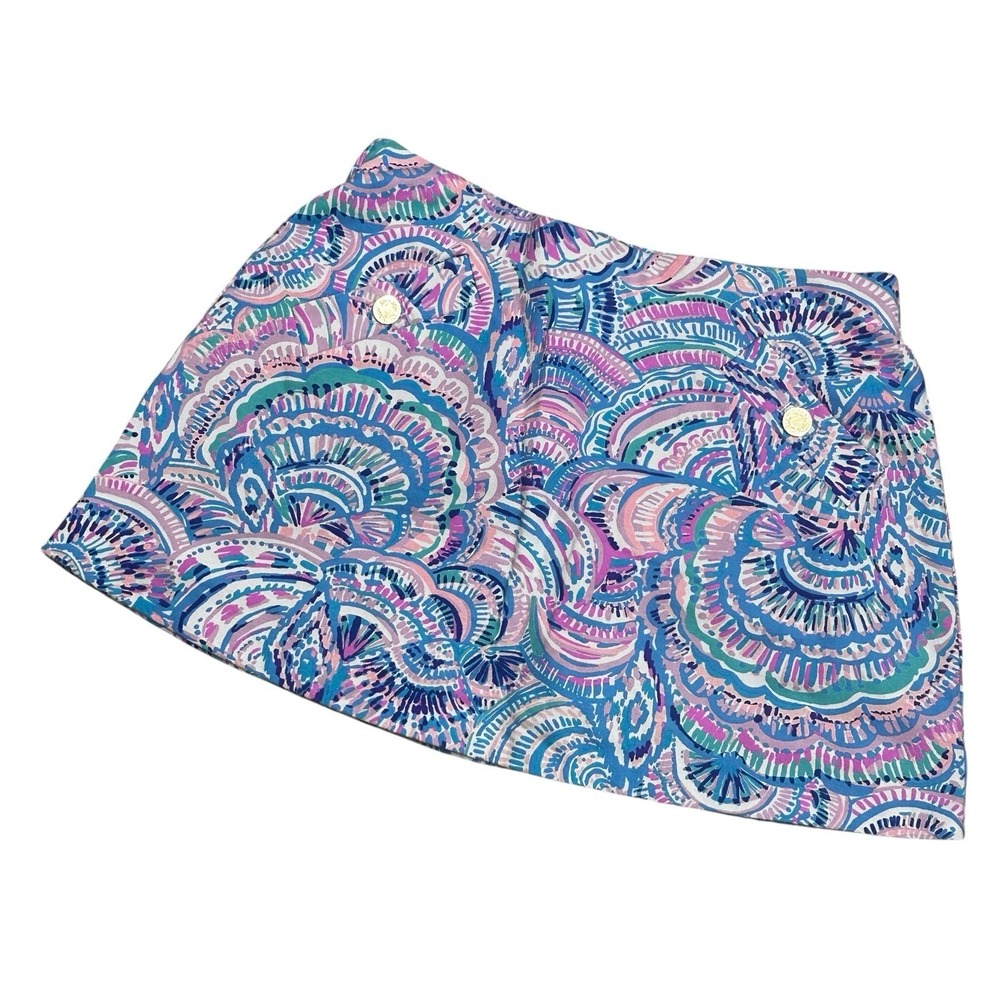 LILLY PULITZER Madison Knit Skort "HAPPY AS A CLAM" Women's Size Small